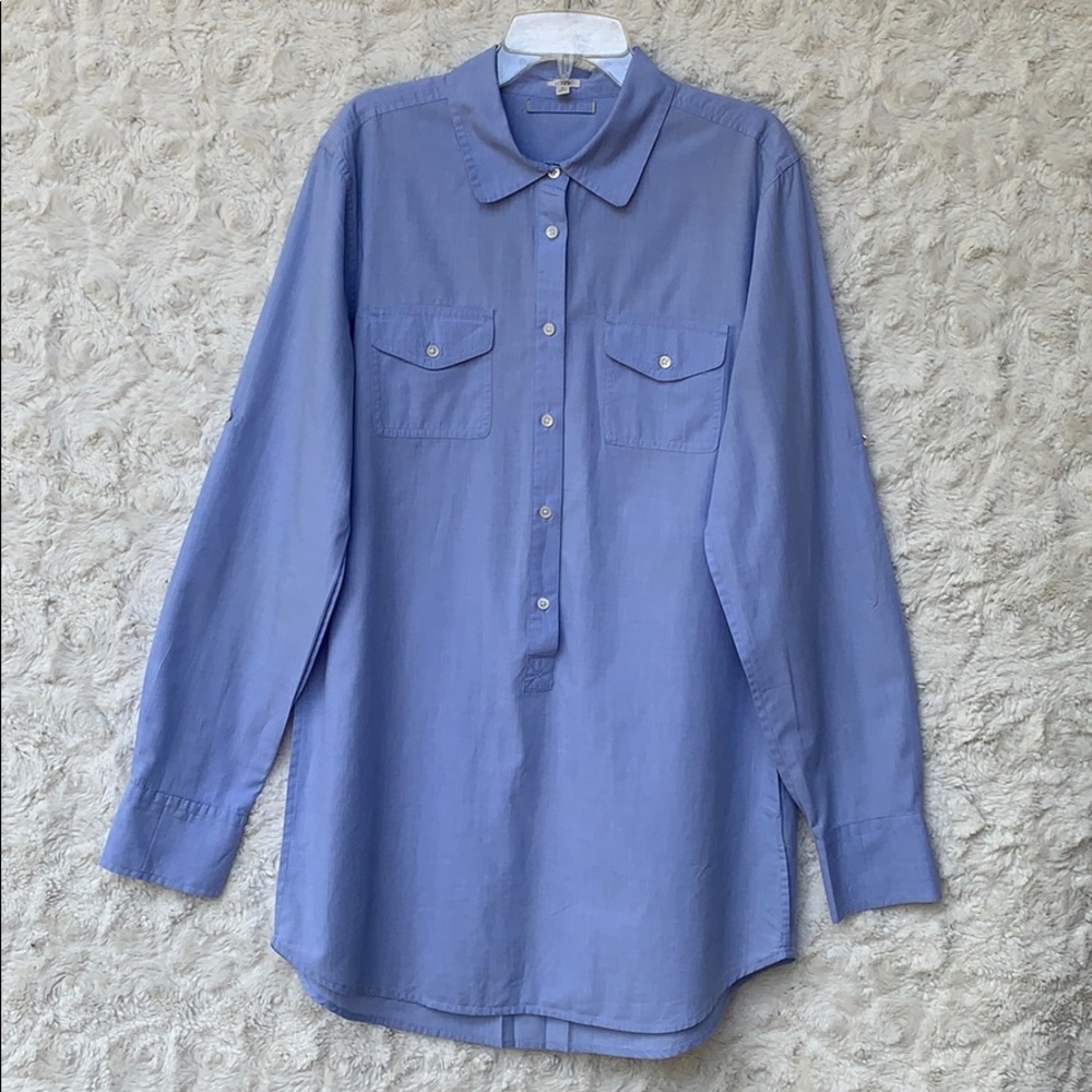 J. Crew Blue Chambray Tunic SzSM